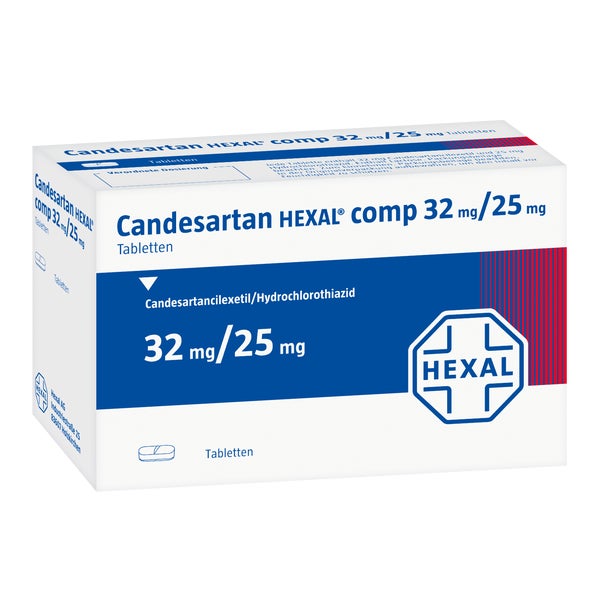 CANDESARTAN HEXAL comp 32 mg/25 mg Tabletten 98 St