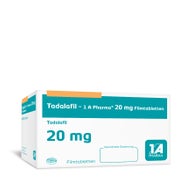 Produktabbildung: Tadalafil-1a Pharma 20 mg Filmtabletten 12 St
