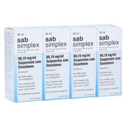 Produktabbildung: SAB Simplex Suspension zum Einnehmen - Reimport 4X30 ml