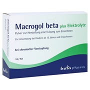 Produktabbildung: Macrogol beta plus Elektrolyte Pulver 10 St