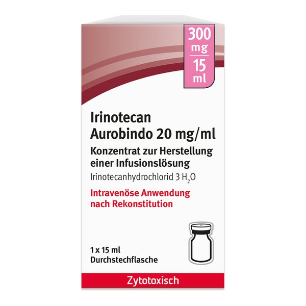 IRINOTECAN Aurobindo 20mg/ml 300mg Konz.z.H.Inf.L. 1X15 ml