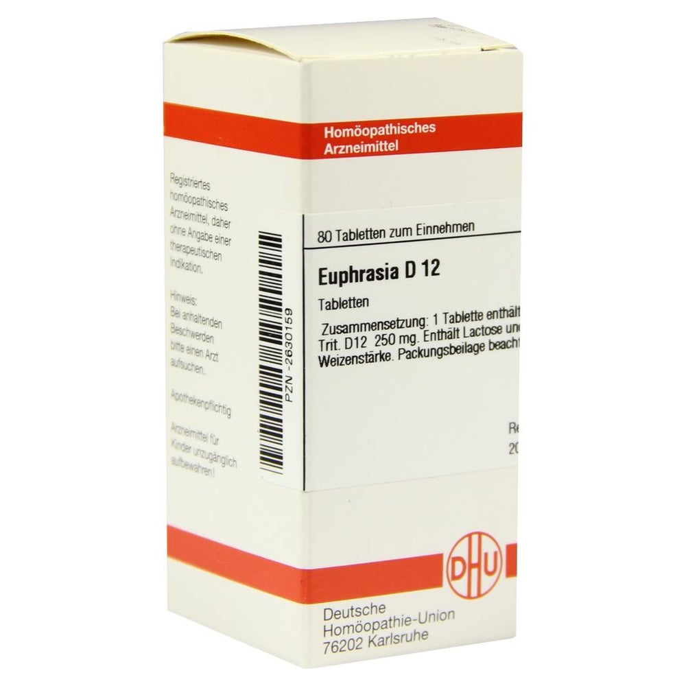 Euphrasia D 12 Tabletten 80 St