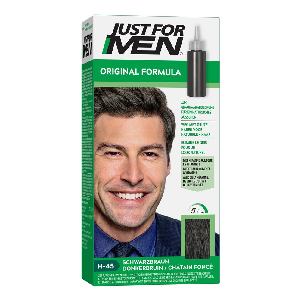 JUST for men Tönungsshampoo schwarzbraun 60 ml