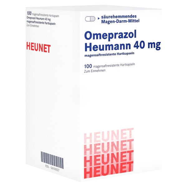 OMEPRAZOL Heumann 40 mg magensaftr.Hartkps.Heunet 100 St