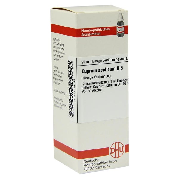 Cuprum Aceticum D 6 Dilution 20 ml