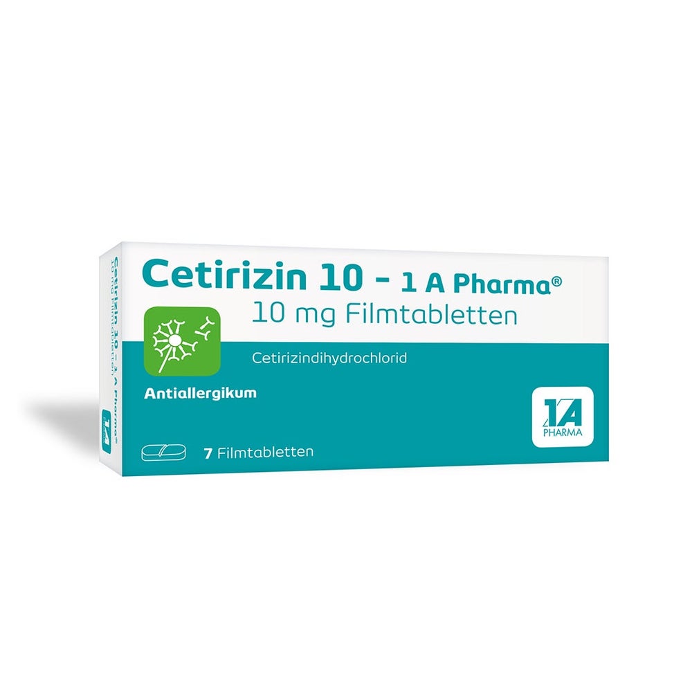 CETIRIZIN 10-1A Pharma Filmtabletten 7 St