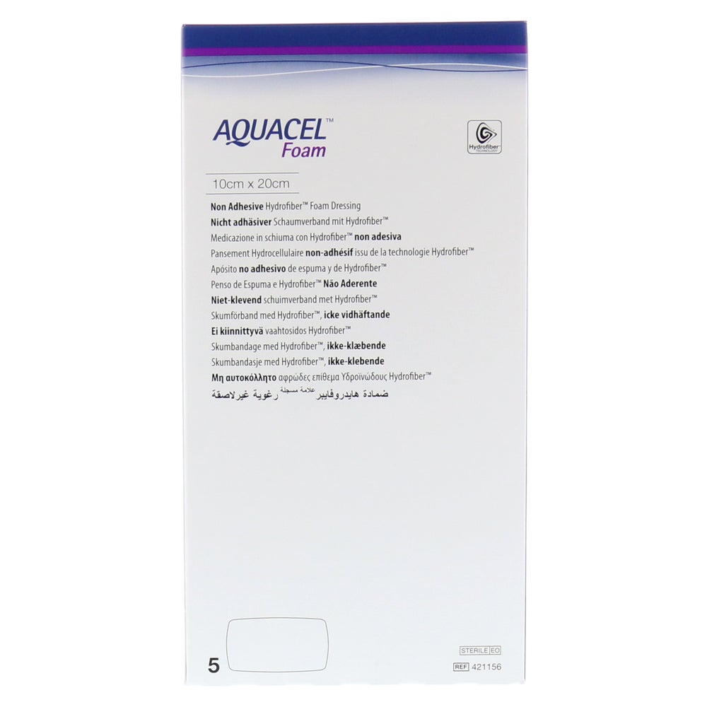 Aquacel Foam Nicht adhäsiv 10x20 cm Verb 5 St