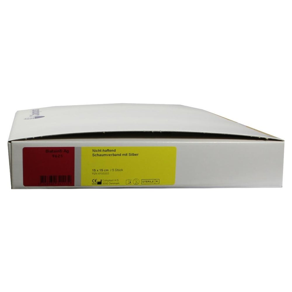 Biatain Ag Schaumverband 15x15 cm nicht 5 St