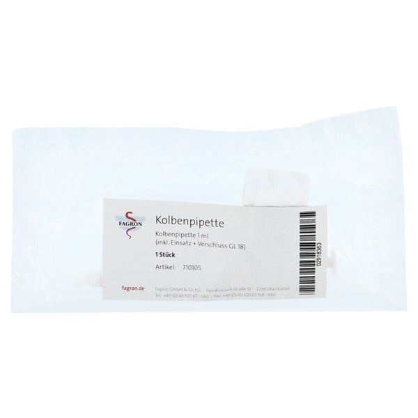 Kolbenpipette 1 ml inkl.Einsatz u.Versch 1 St