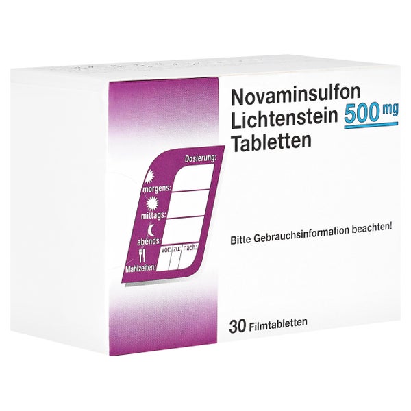 NOVAMINSULFON Lichtenst.500 mg Filmtabletten 30 St, 30 St online kaufen