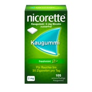 Produktabbildung: nicorette Kaugummi 2mg freshmint zur Rauchentwöhnung 105 St