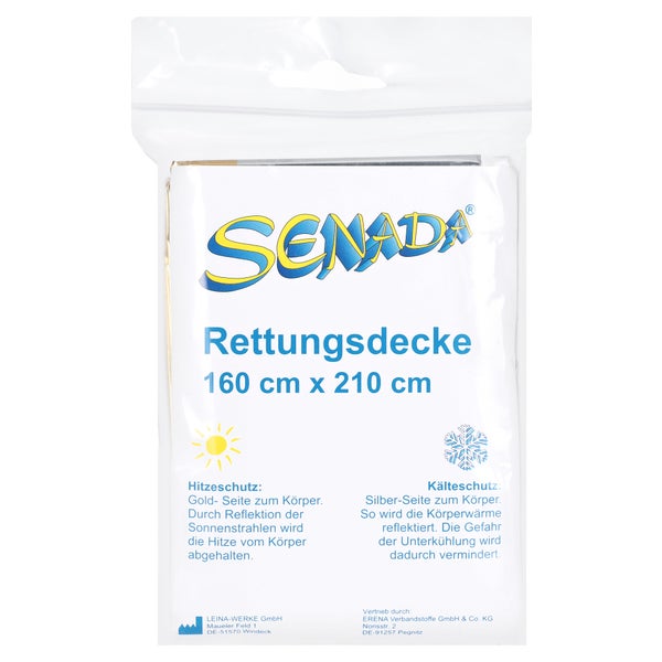Senada Rettungsdecke 160x210 cm 1 St