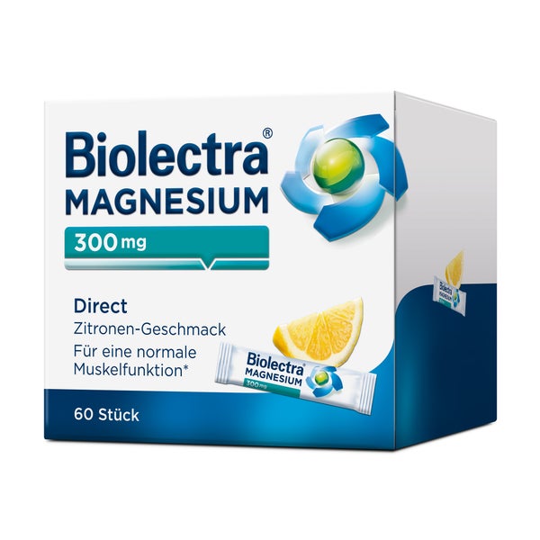 Biolectra Magnesium 300 mg Direct Zitron 60 St