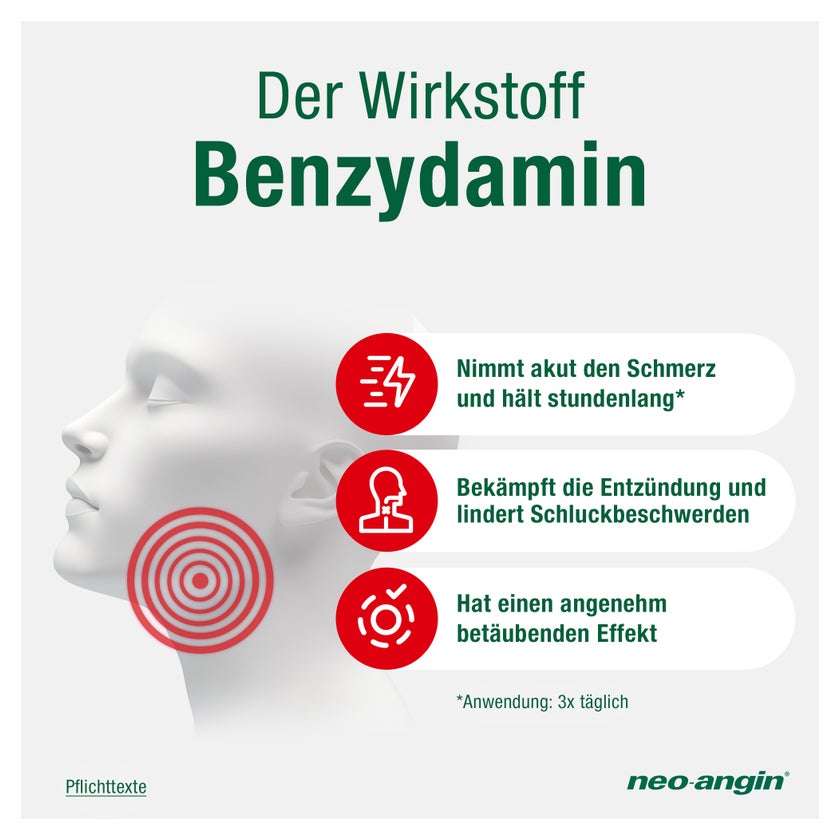 neo-angin Benzydamin Zitronen-Geschmack 20 St