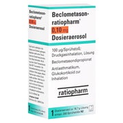 BECLOMETASON-ratiopharm 0,10mg Dosieraer.200 Hub 1 St