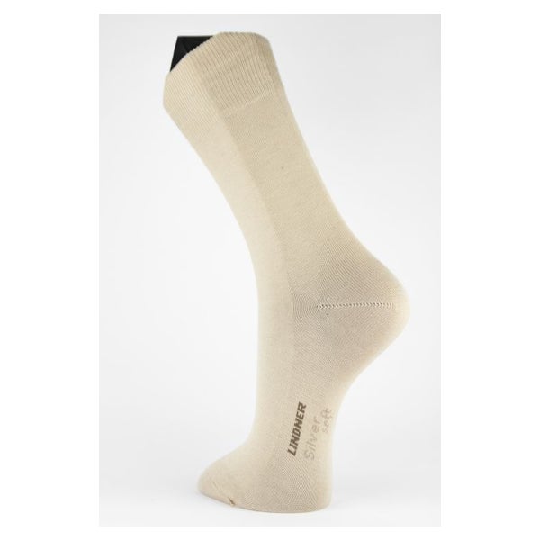 LINDNER® Silversoft® - Diabetikersocken / Neurodermitikersocken, Grau, Gr. 35 - 37 2 St