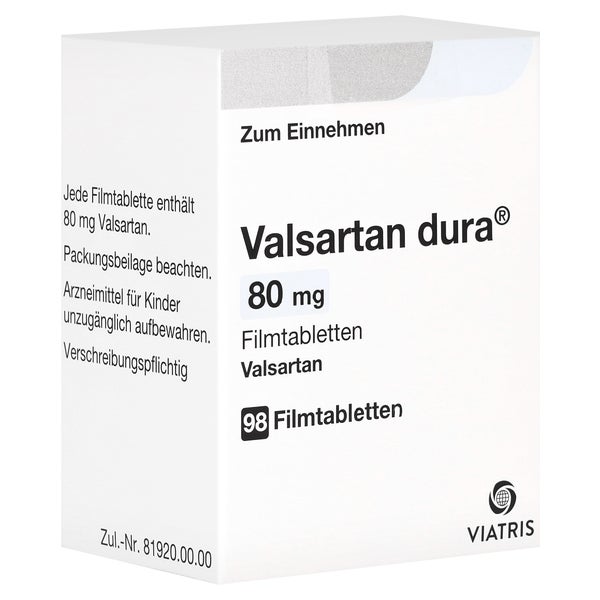 Valsartan dura 80 mg Filmtabletten 98 St