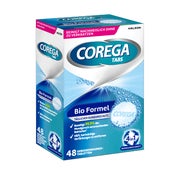 Corega TABS Bio Formel, für herausnehmbaren Zahnersatz/dritte Zähne, 48 St. 48 St