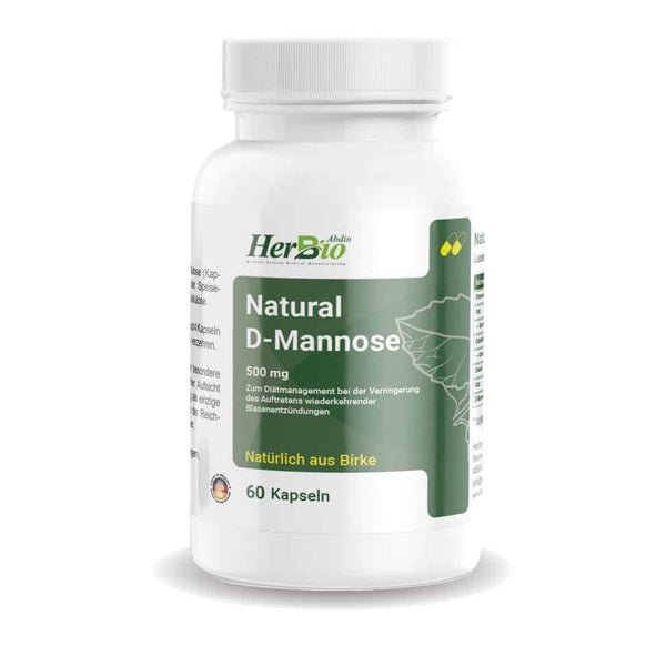 HerbBio Natural D-Mannose 500mg 60 St