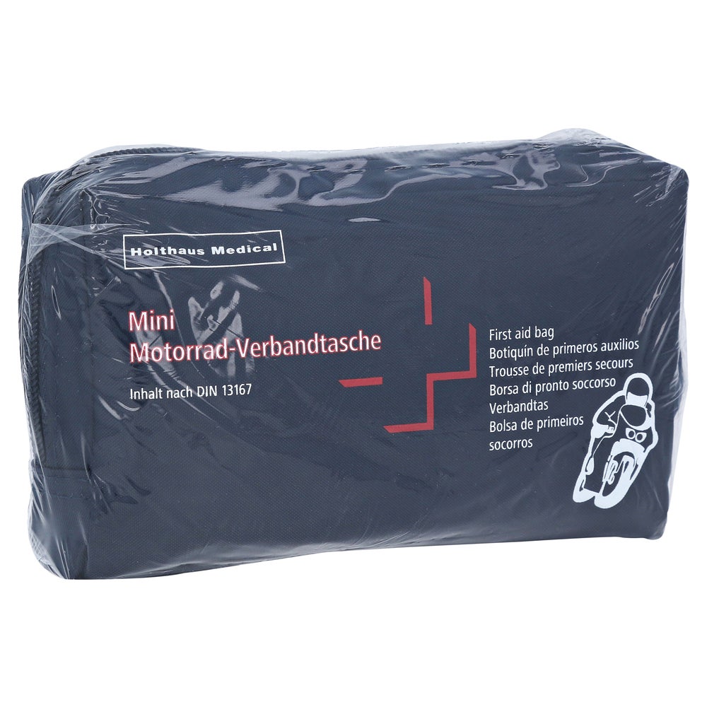 Holthaus Medical Mini Motorrad-Verbandtasche, gefüllt nach DIN 13167, blau 1 St