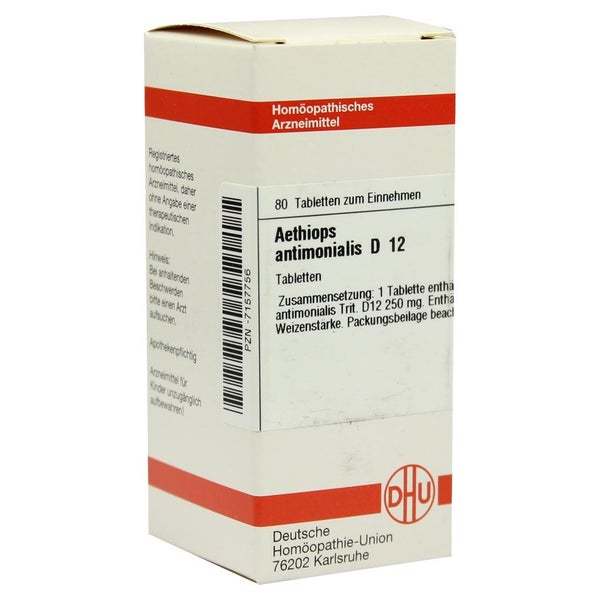 Aethiops Antimonialis D 12 Tabletten 80 St