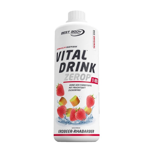Best Body Vital Drink  Erdbeer-Rhabarber 1000 ml