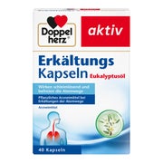 Produktabbildung: Doppelherz aktiv Erkältungs Kapseln Eukalyptusöl 40 St