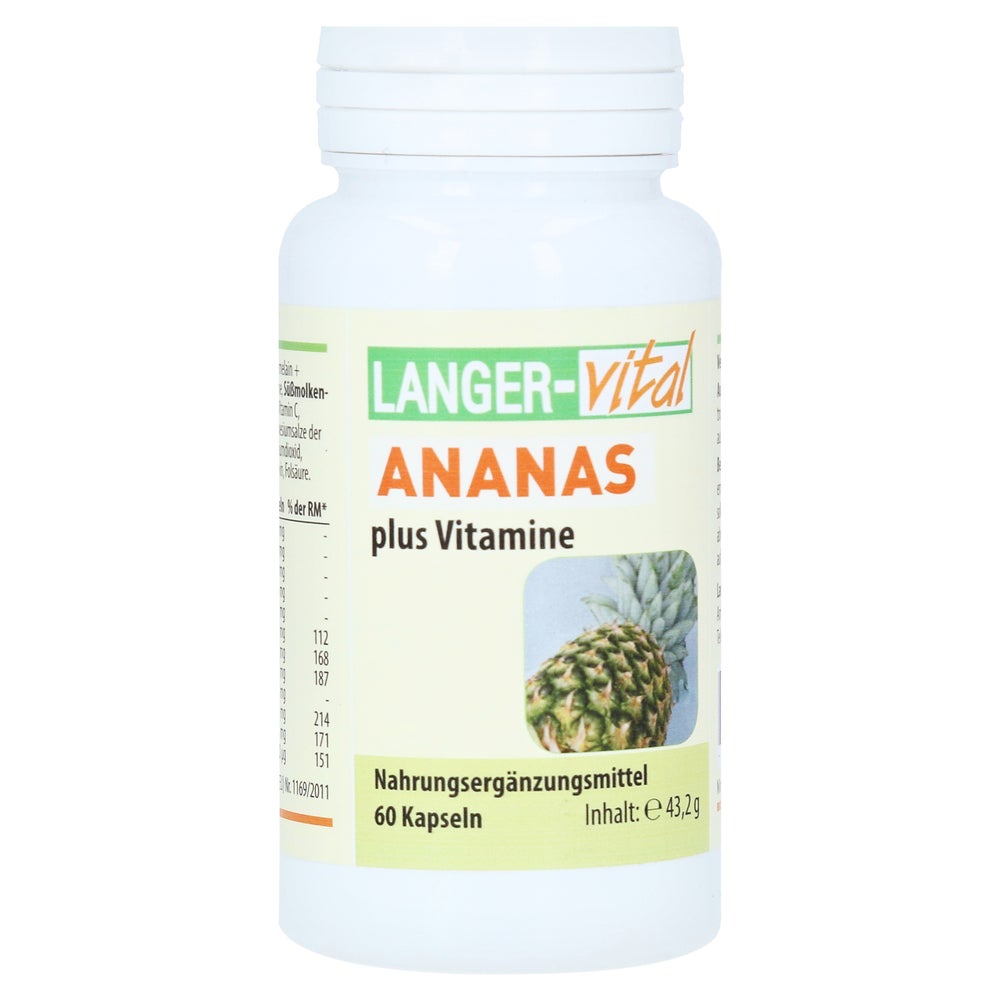Ananas 900+bromelain 60 mg/Tg Kapseln 60 St