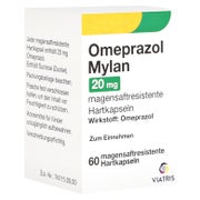 OMEPRAZOL Mylan 20 mg magensaftresist.Hartkapseln 60 St