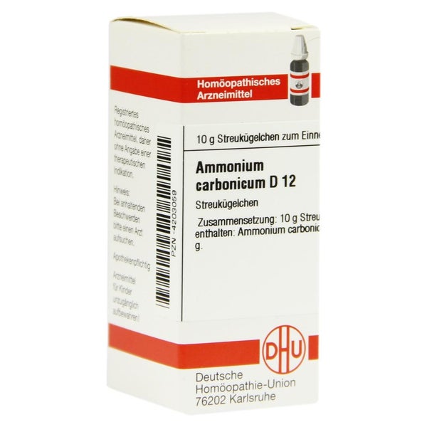 Ammonium Carbonicum D 12 Globuli 10 g