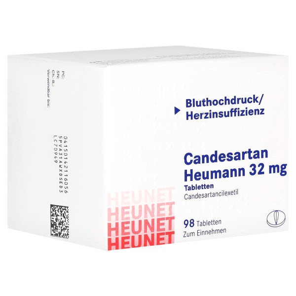CANDESARTAN Heumann 32 mg Tabletten Heunet 98 St