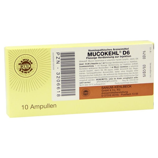 Mucokehl D 6 Ampullen 10X1 ml