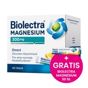 Produktabbildung: Biolectra Magnesium 300 mg Direct Zitron 40 St