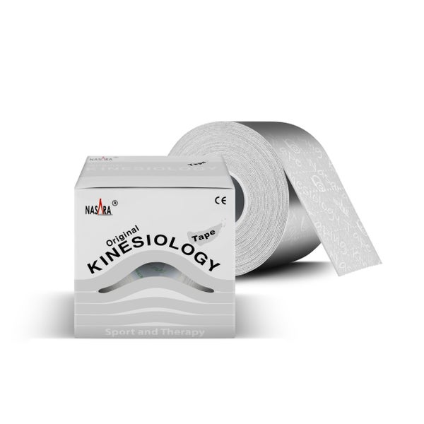 NASARA Kinesiologie Tape (5cm x 5m) in Weiß 1 St