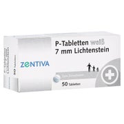 P Tabletten weiß 7 mm Teilk. 50 St