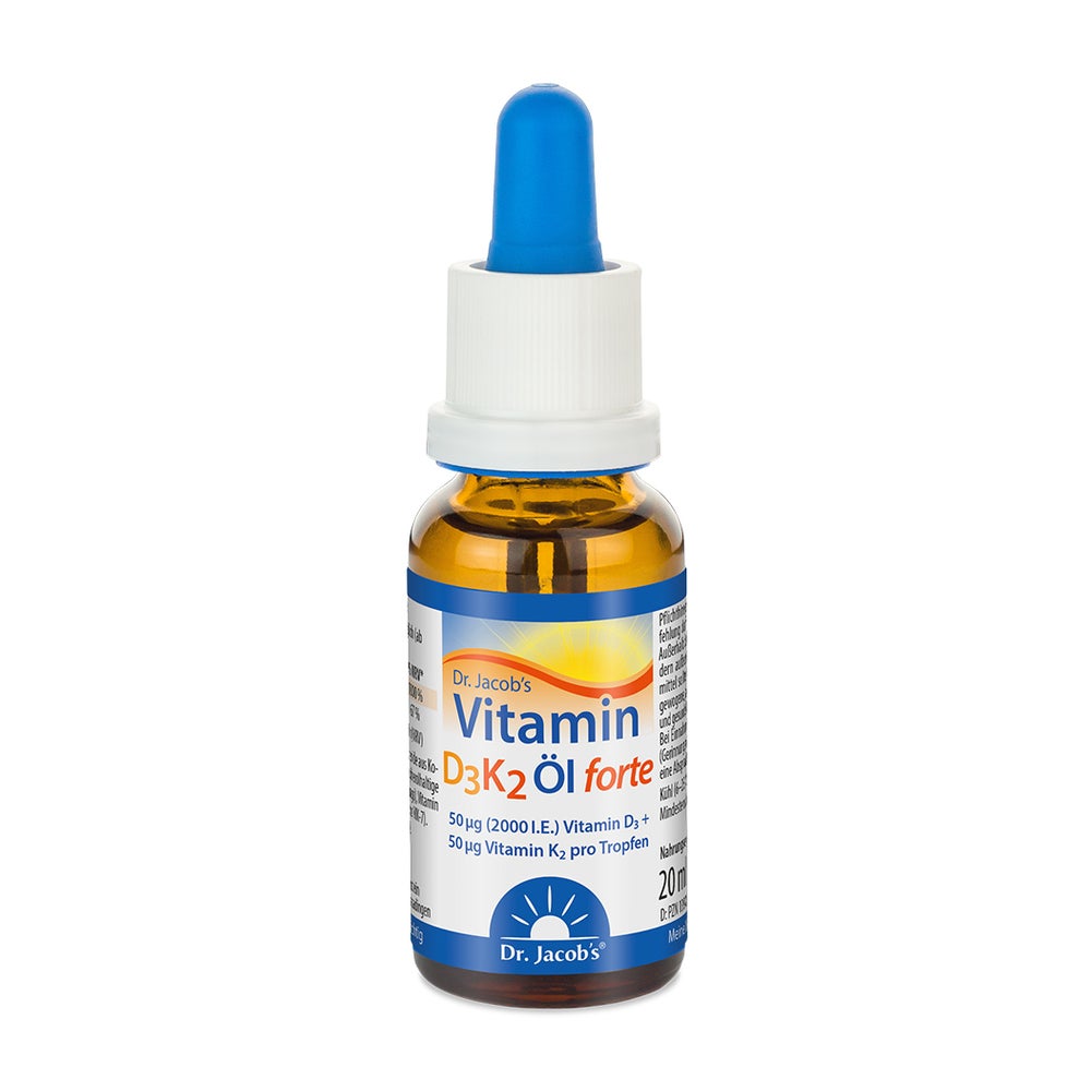 Dr. Jacob's Vitamin D3K2 Öl forte 2000 IE D3+K2