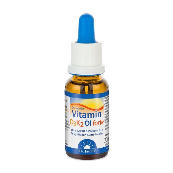 Dr. Jacob's Vitamin D3K2 Öl forte 20 ml