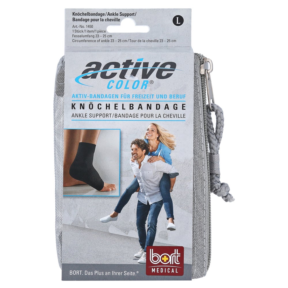BORT Activecolor Knöchelbandage L schwar 1 St