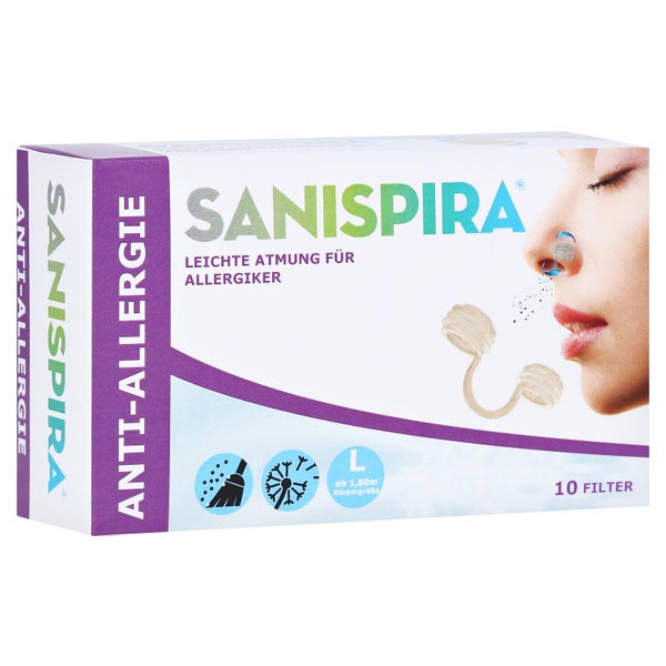 Sanispira Nasenfilter Anti Allergie Gr.L 10 St