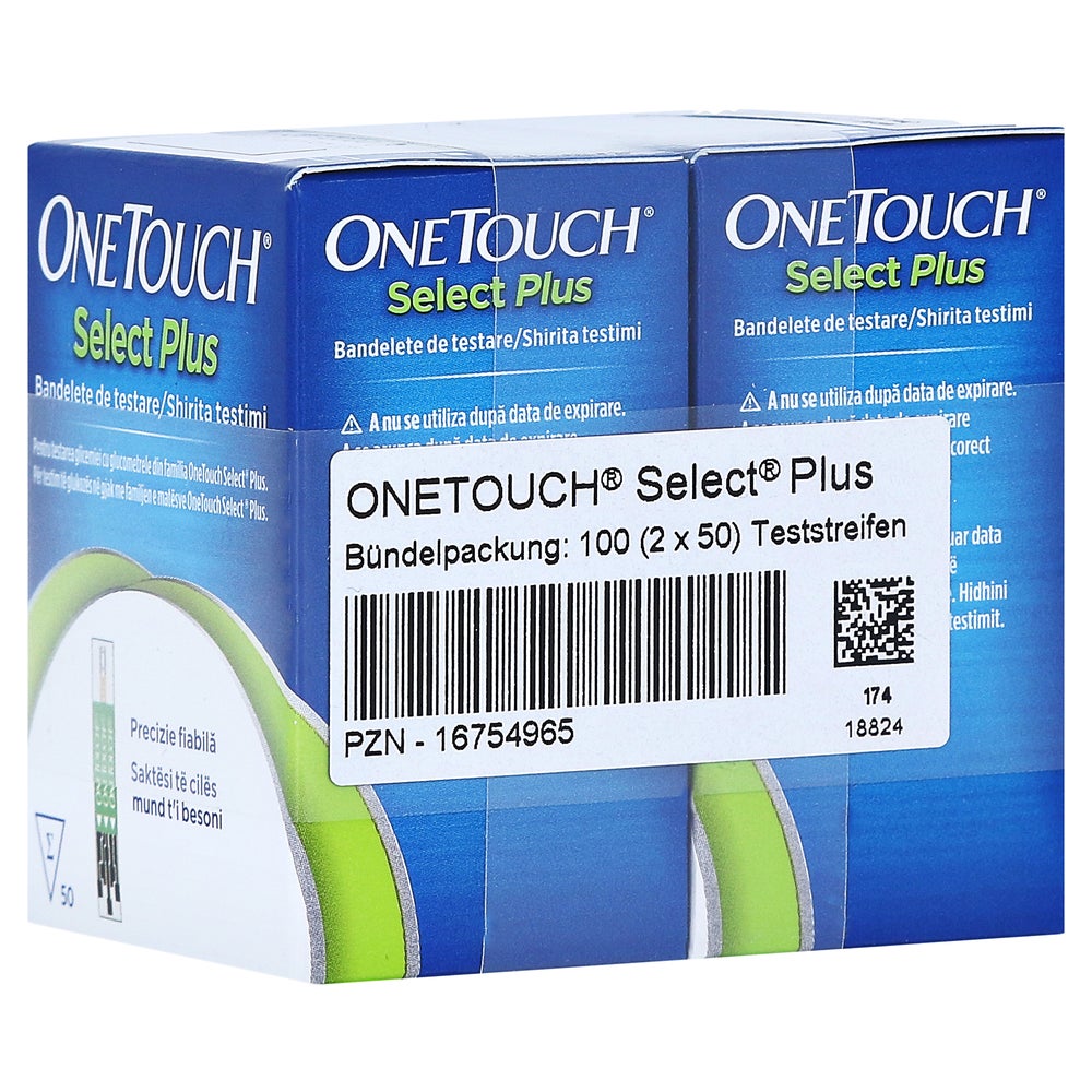 ONE Touch Select Plus Blutzucker Teststr 100 St