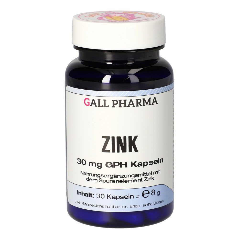 ZINK 30 mg GPH Kapseln 30 St