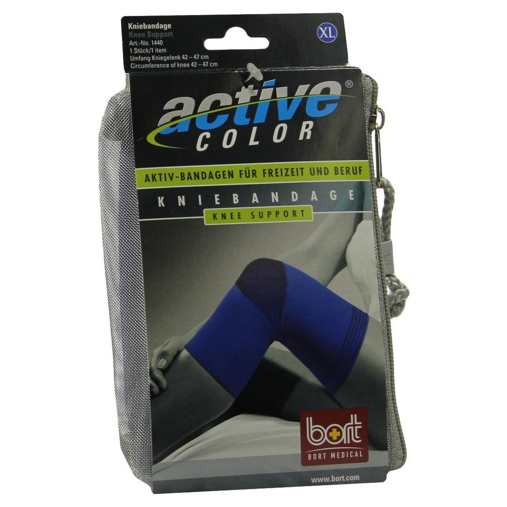 BORT Activecolor Kniebandage XL blau 1 St