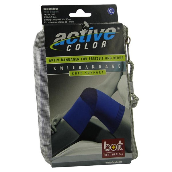 BORT Activecolor Kniebandage XL blau 1 St
