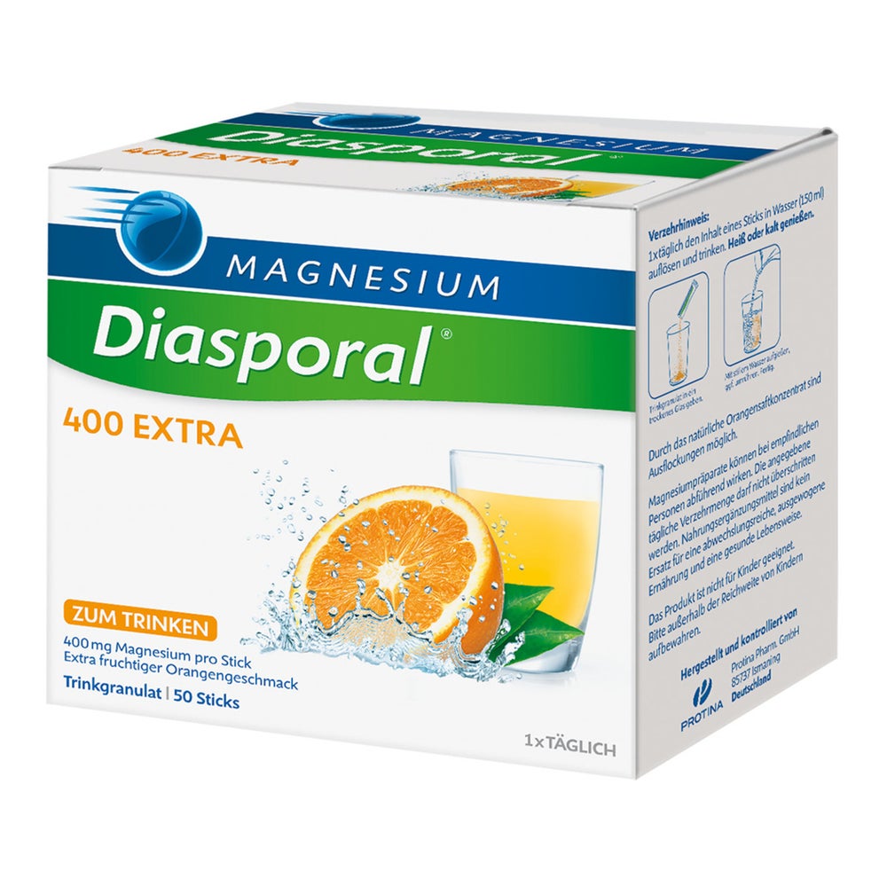 Magnesium Diasporal 400 extra Trinkgranulat 50 Stück