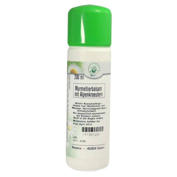 Murmeltier Balsam mit Alpenkräutern 200 ml