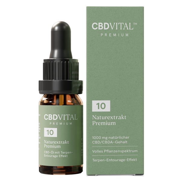 CBD VITAL Bio CBD Öl 10% Naturextrakt Premium 10 ml Tropfen 10 ml