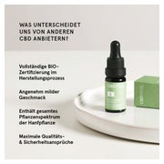 Produktabbildung: CBD VITAL Bio CBD Öl 10% Naturextrakt Premium Hanf-Tropfen 10 ml