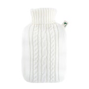 Wärmflasche Klassik 1,8 l mit Strickbezug weiß 1 St