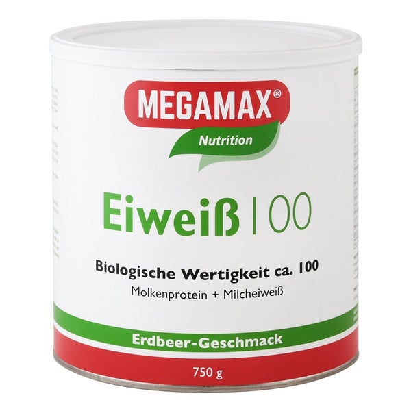 MEGAMAX® Eiweiß 100 Erdbeere 750 g
