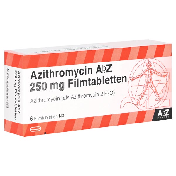 Azithromycin AbZ 250 mg Filmtabletten 6 St